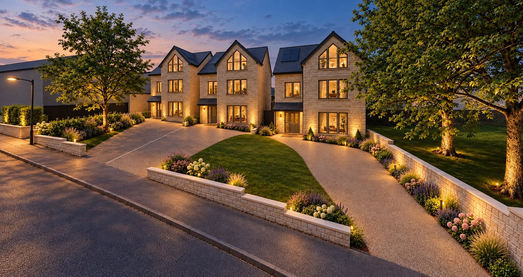 Architectural visualisation of the proposed Holcombe Rise homes