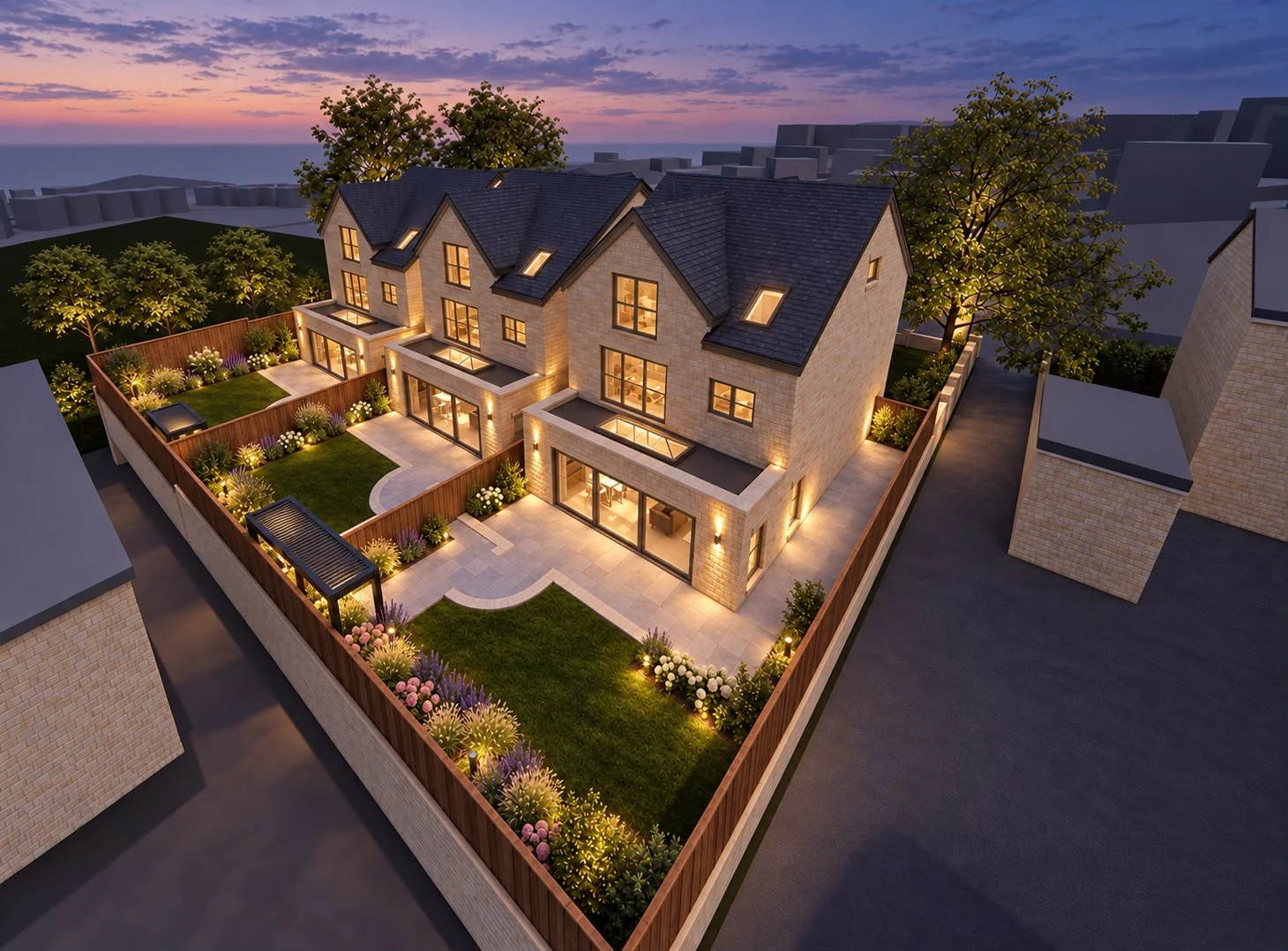 Illustrative aerial view of the Holcombe Rise scheme