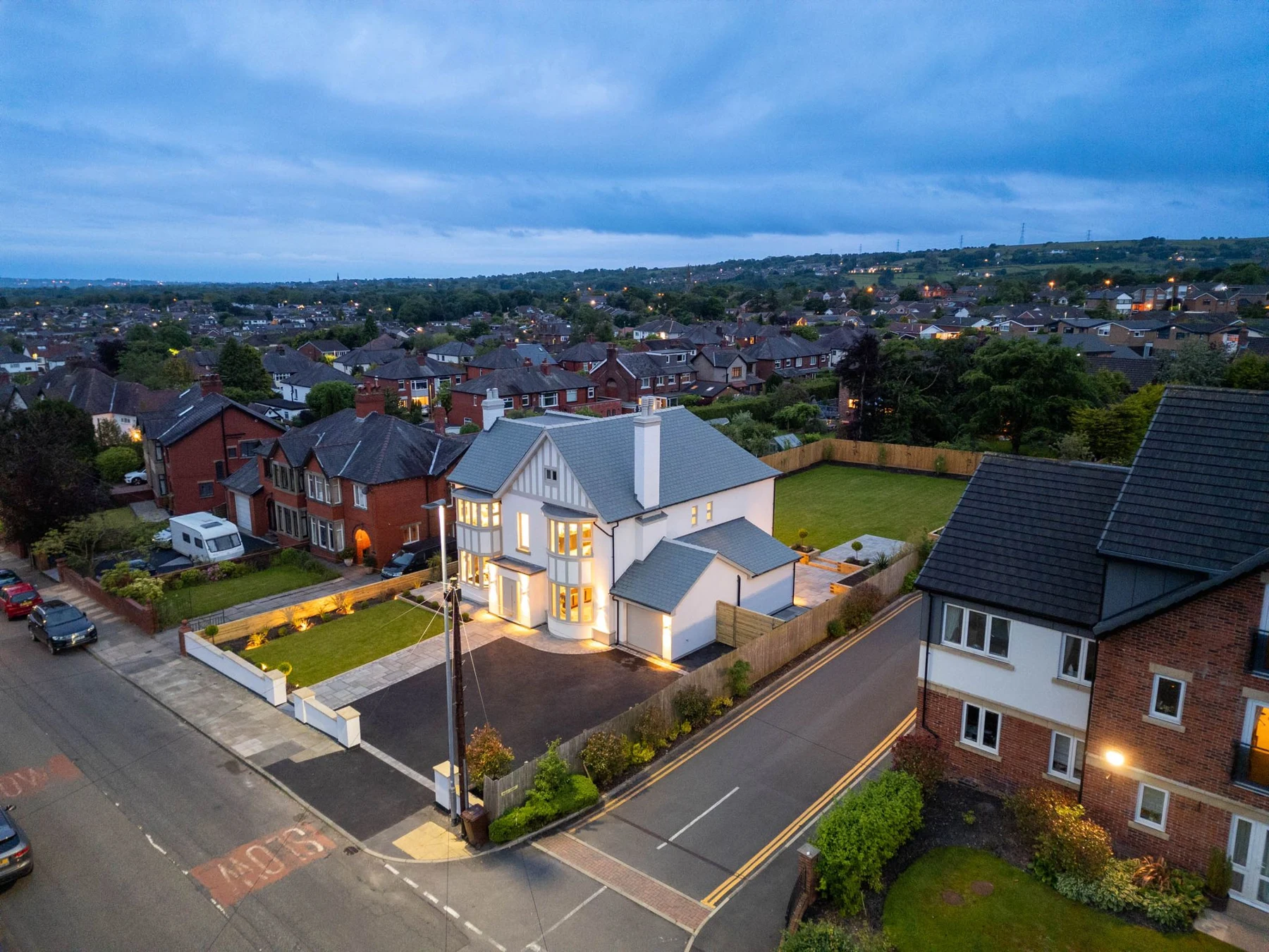 Longsight Road · aerial front