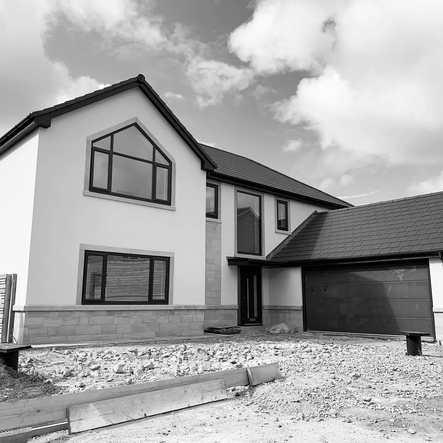 Front elevation taking shape