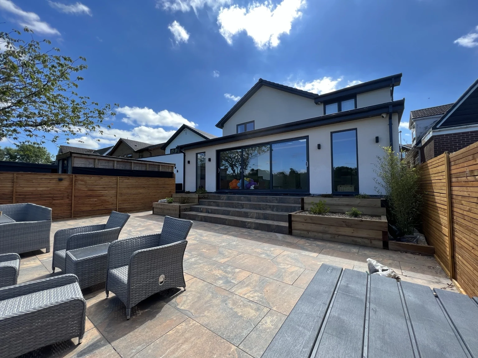 Rear extension & garden terrace