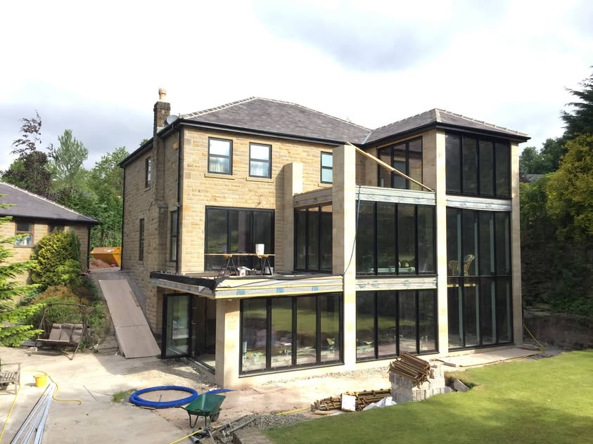 Glazed rear extension, Stubbins